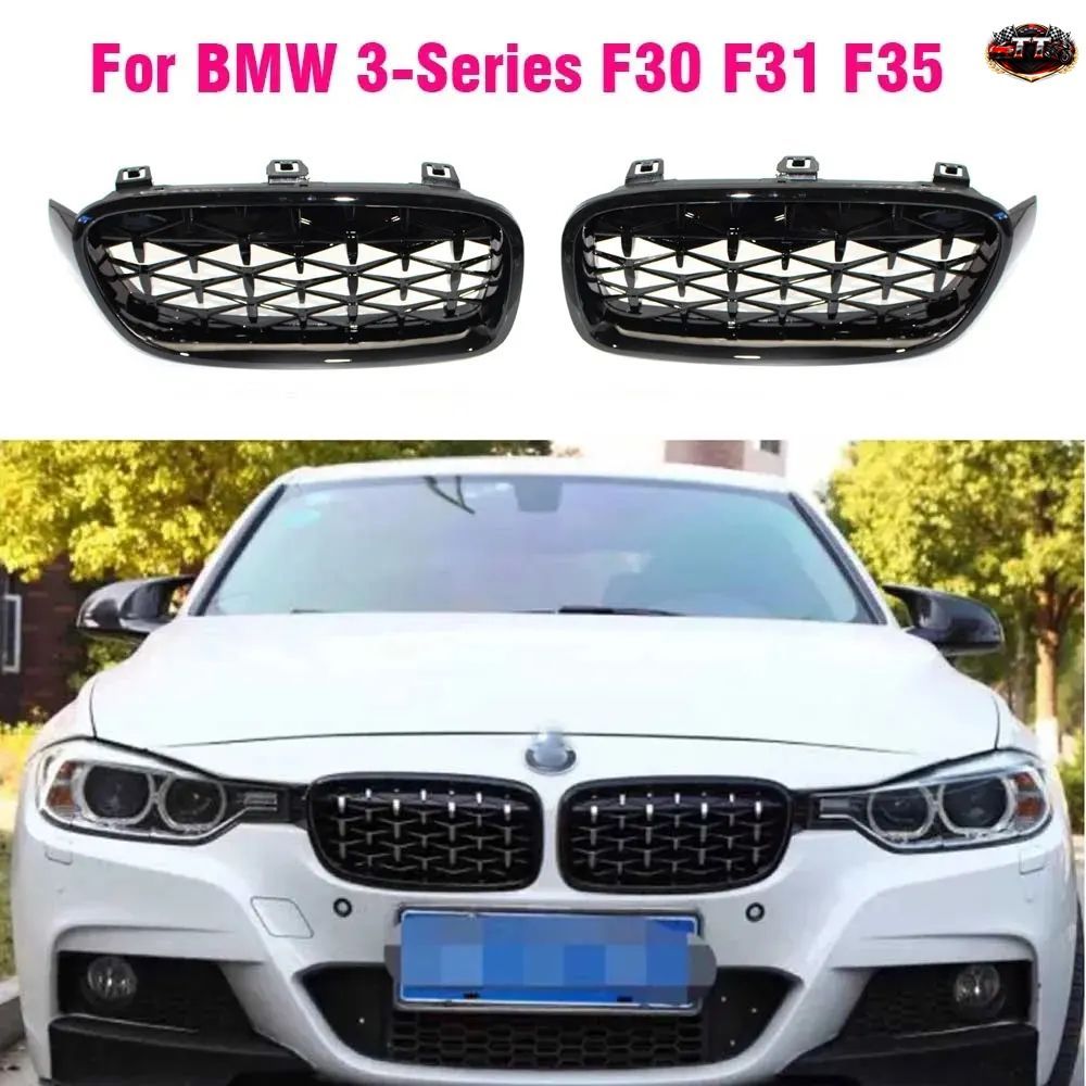 BMW 3シリーズ F30 F31 F35 320i 320d 325i 2012 - 17 車用フロントスポーツグリル キドニーグリル スター