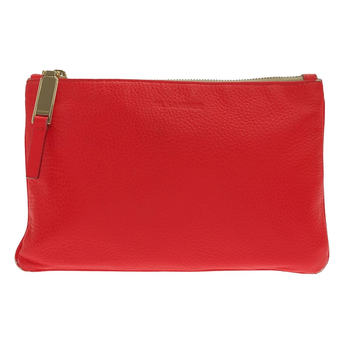 JIL SANDER ジルサンダー レザーポーチ レッド 8,250円