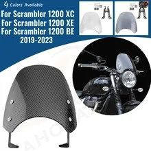 トライアンフ ボンネビル スクランブラー 1200 XE XC BE 2019-2023 用モーターサイクル フロントスクリーン ウインドシールド アクセサリー