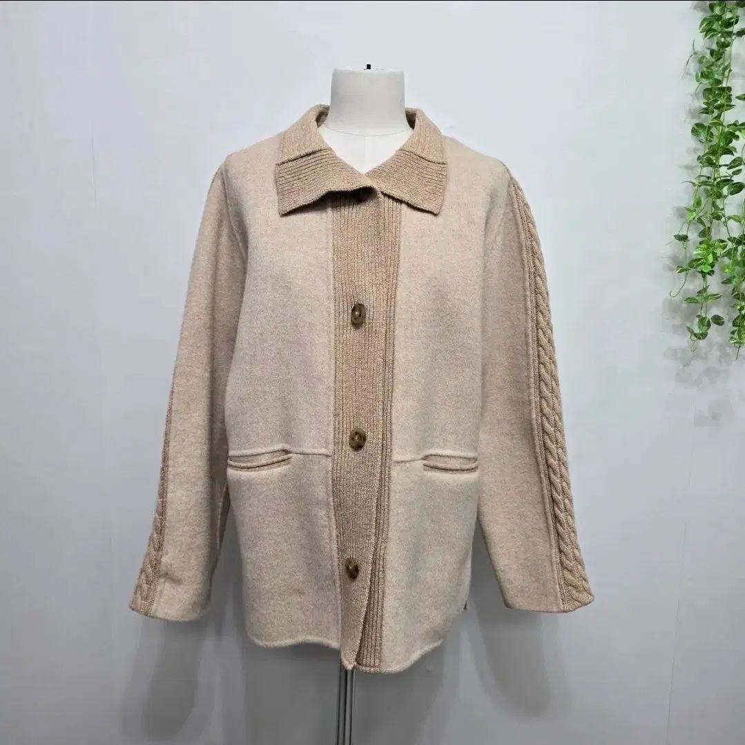 ギビー givy 23'FW ニット バイカラー ウール ジャケット 9,598円