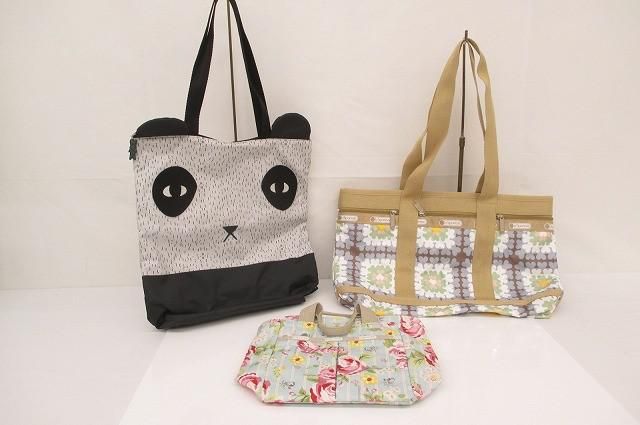 良品 レスポートサック LESPORTSAC ドナ・ウィルソン パンダ トートバッグ 等 3点 レディース