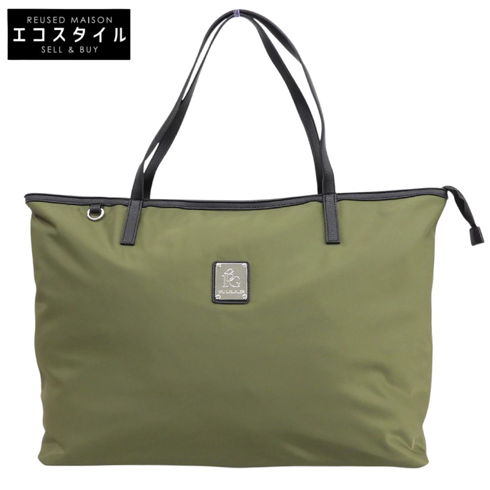 1piu1uguale3　ウノピゥウノウグァーレトレ　美品 【GOLF】 TOTE BAG LARGE ナイロン トートバッグ メンズ カーキ GRC359-NYU085
