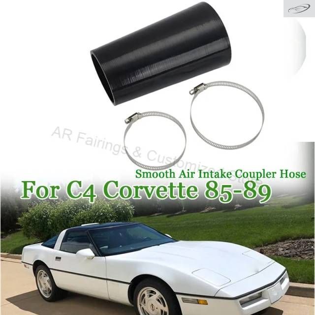 Smooth Air Intake Coupler Hose Boot C4 Chevy Chevrolet Corvette 5.7L L98 V8 1985 - 1989 Corrugated Air Duct