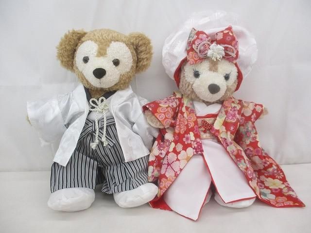 ディズニー ダッフィー シェリーメイ ぬいぐるみ Mサイズ 和装 袴 着物 コスチューム 2点 【まとめ売り 中古品】 7,893円