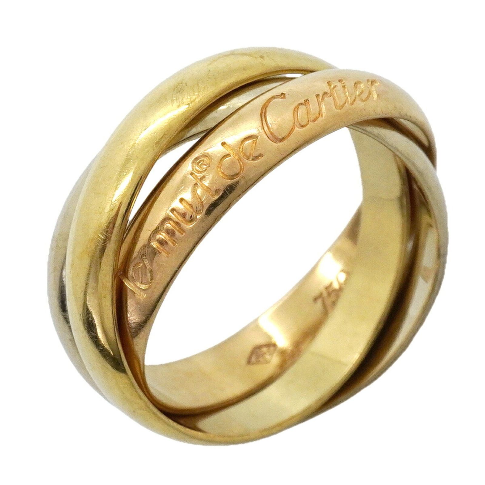 カルティエ(Cartier) カルティエ リング トリニティ クラシックモデル 18KYG イエローゴールド 18KWG ホワイトゴールド 18KPG ピンクゴールド ＃49レディース 105,495円