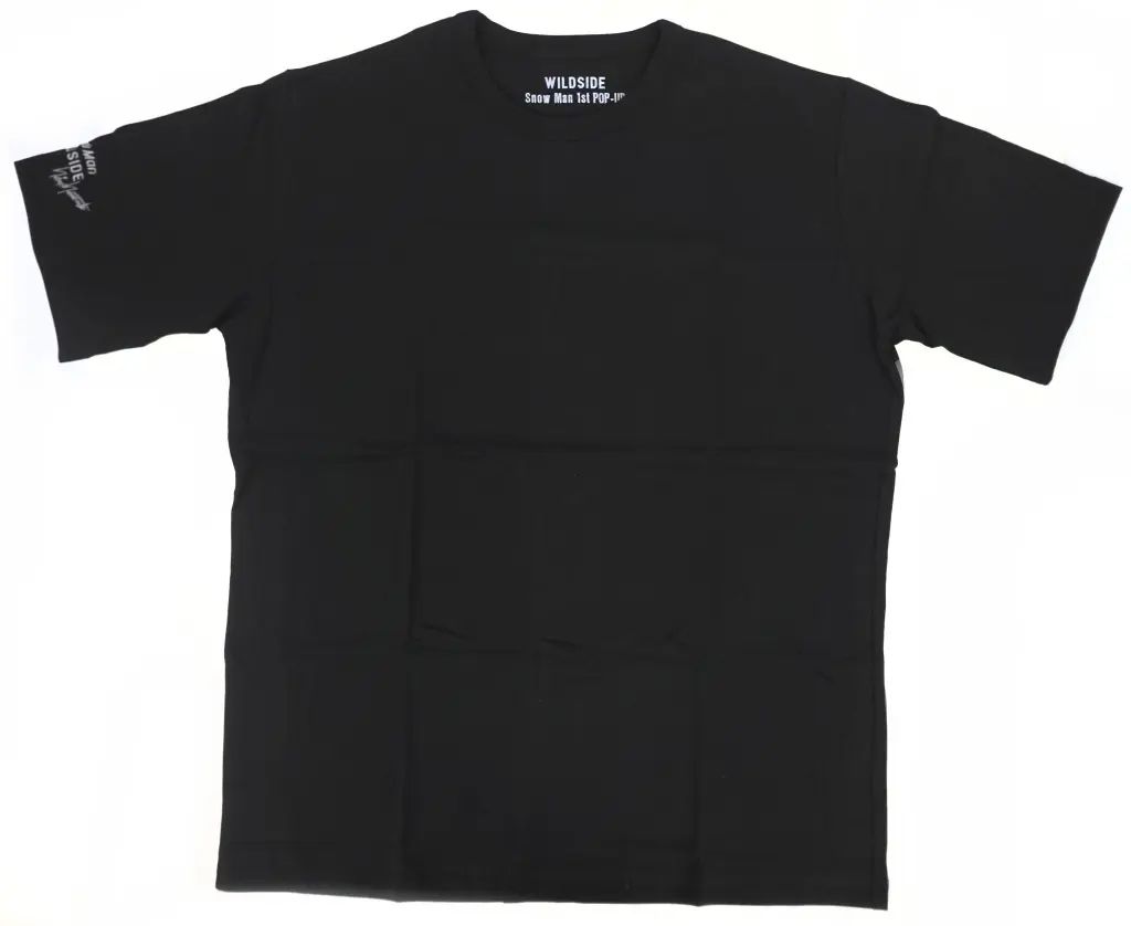 【中古】Tシャツ Snow Man WILDSIDE×Snow Man Tシャツ ブラック Lサイズ 「Snow Man 1st POP-UP」
