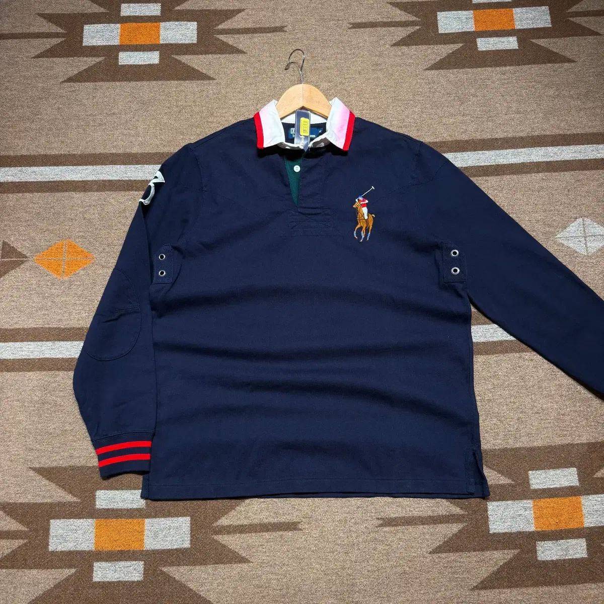 ポロラルフローレン ビックポニー ラグビーシャツ ラグビーTシャツ M 105 チーフキープ