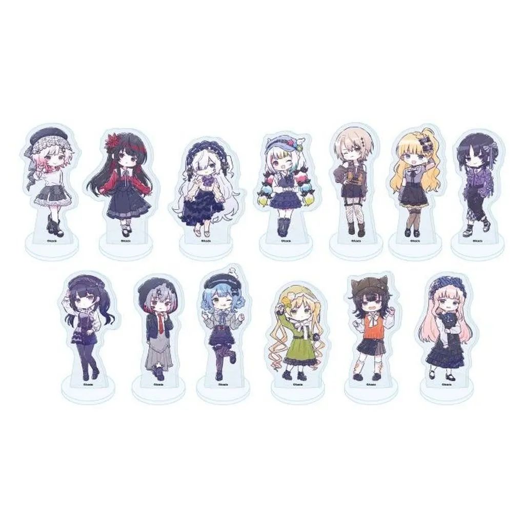 【新品】アクリルスタンド・アクリルパネル 【BOX】アクリルぷちスタンド 魔法少女ノ魔女裁判 02.ダークガーリーファッションver. グラフアートイラスト