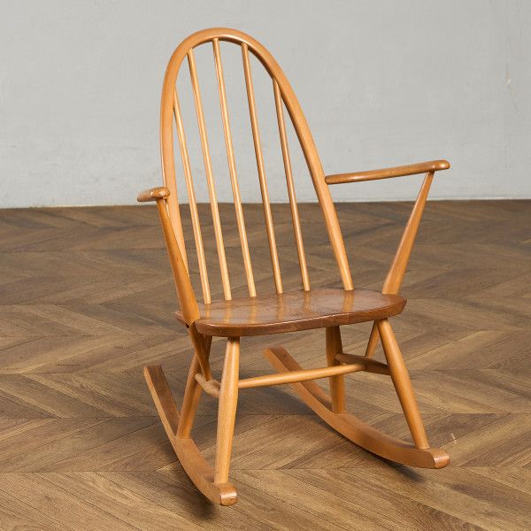 椅子・ソファ イギリス エルム アーコール ERCOL ヴィンテージ クエーカー ロッキングチェア 英国 安楽 揺り椅子 カフェ 木製 無垢材 ブナ #99550 54,000円