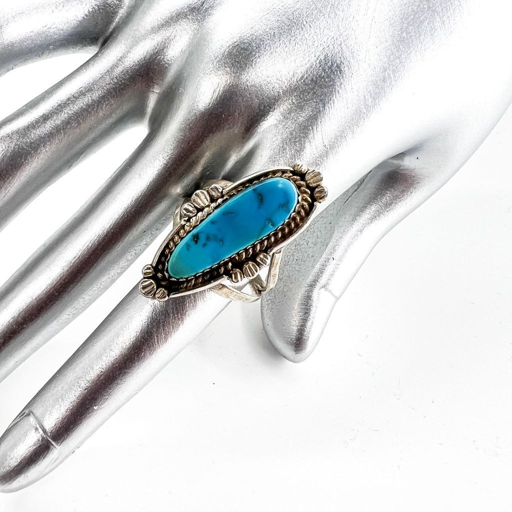 Vintage Navajo Silver Ring ナバホ族 ターコイズ シルバーリング 指輪