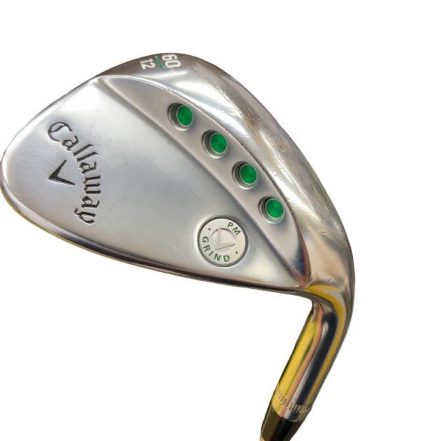 【中古】 キャロウェイ PM GRIND クロムメッキ 60°/12° ウェッジ WG KBS Hi-REV 2.0 (フレックスその他) メンズ 男性用 右利き 右用 Cランク ゴルフクラブ 8,671円