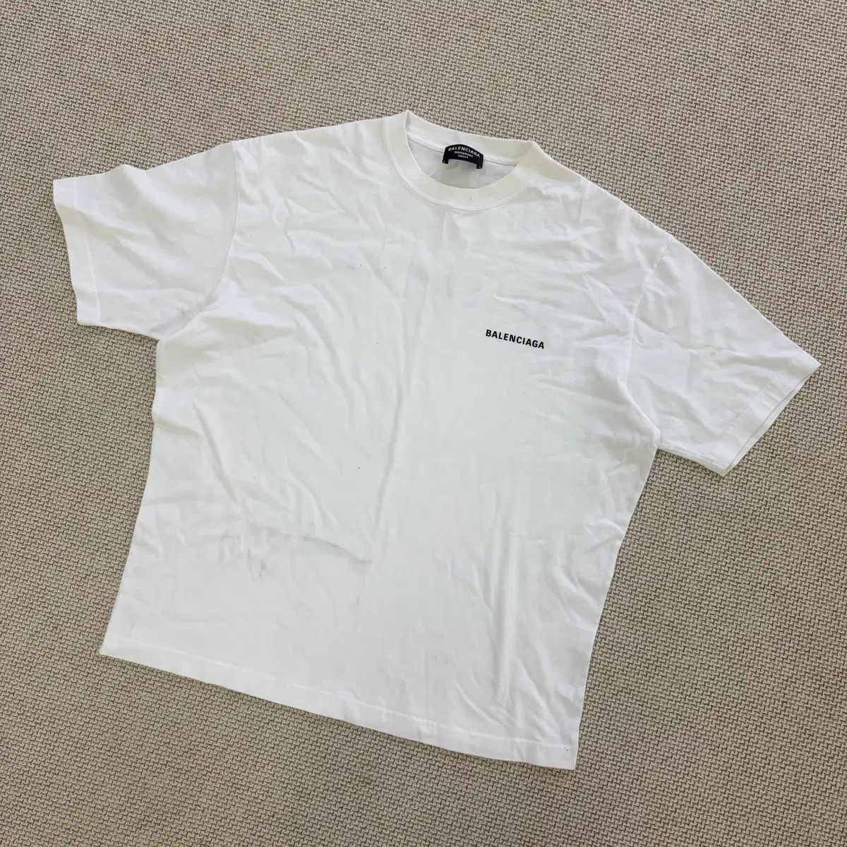 S バレンシアガ バックロゴ 半袖 Tシャツ 0810D1