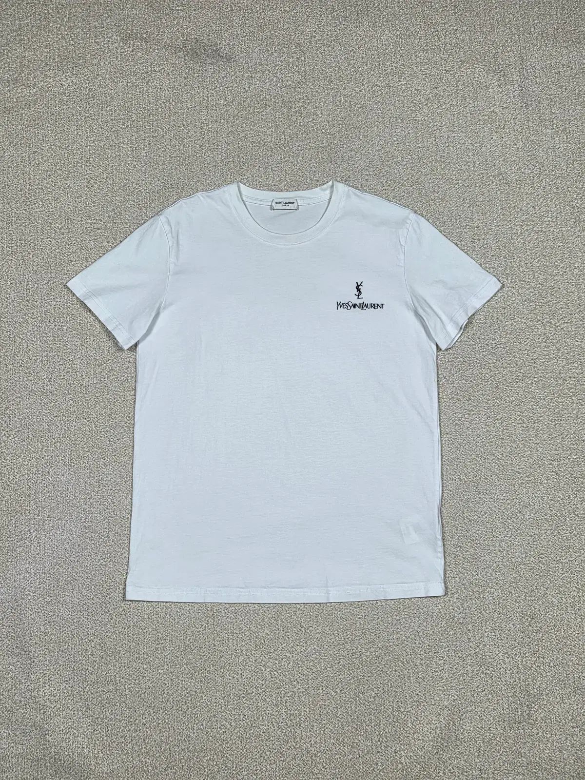 Saint Laurent サンローラン YVES SAINT LAURENT イヴ・サンローラン チェスト ロゴ 半袖 Tシャツ | S00616