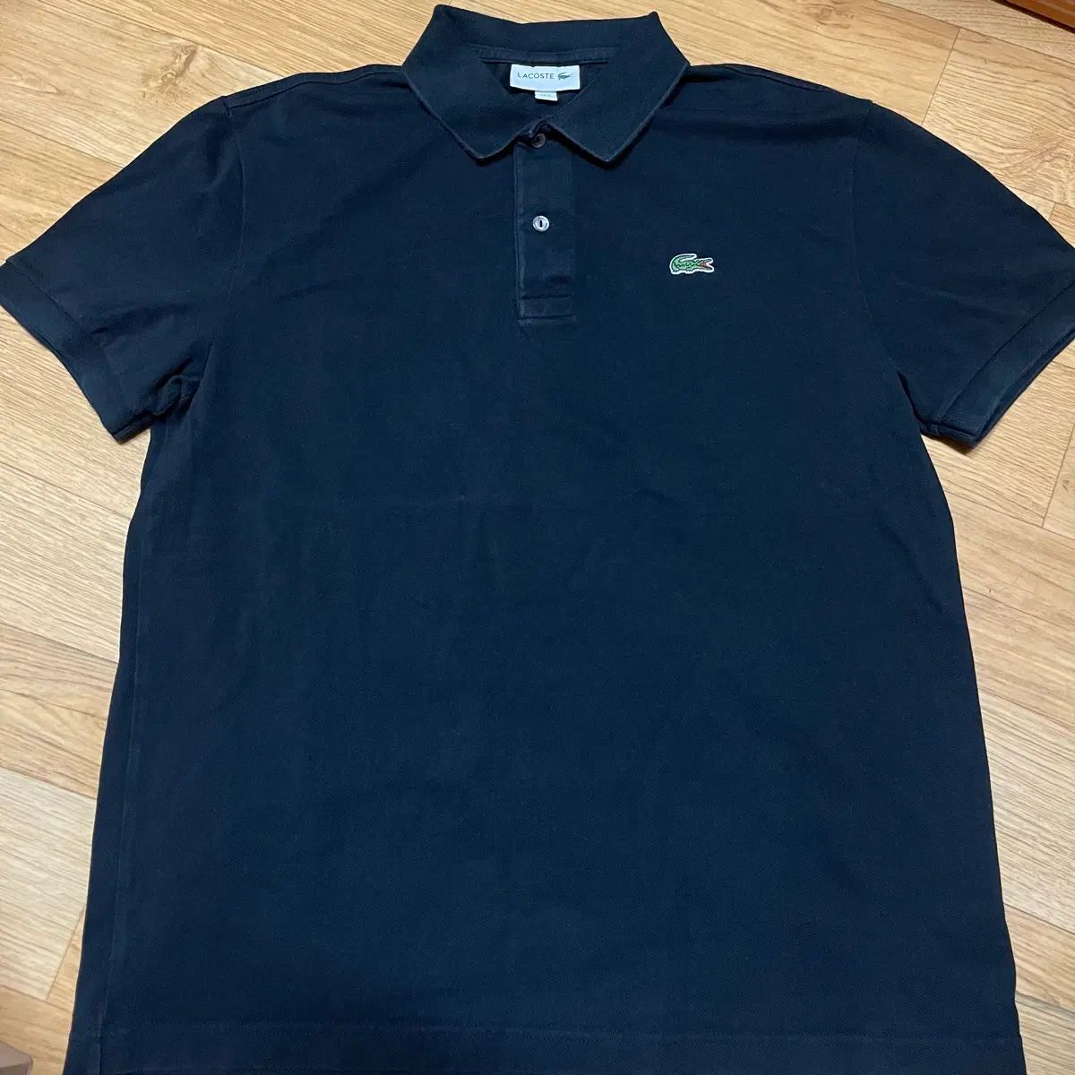 ラコステ カラーTシャツ フレンチレギュラーフィット ブラック 105サイズ (Lサイズ)