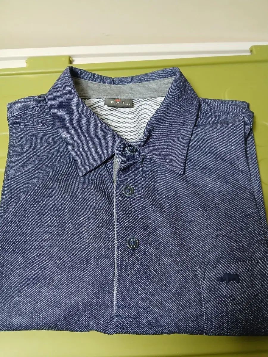 PAT コート メンズ カラーTシャツ シャツ ネイビー 100