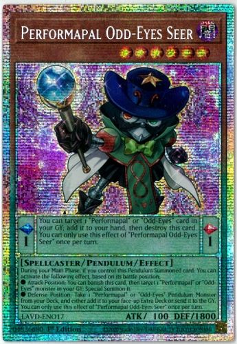 遊戯王/英語版/北米版/EMエンタメイトオッドアイズ・プリースト/Performapal Odd-Eyes Seer/スターライトレア/1st Edition/レジェンダリー・アーク・ファイブ・デックス/LAVD-ENO17 14,256円