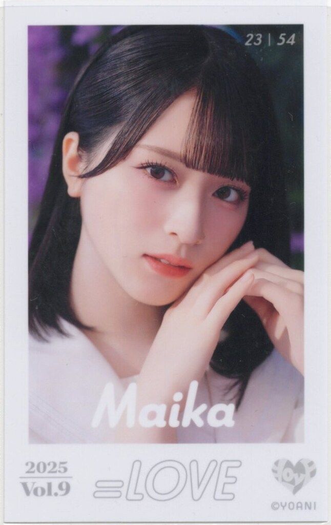 =LOVE 佐々木舞香 ミニフォトカード 2025 Vol.9 レア LOVE 2025 VOL.9 佐々木舞香 ミニフォトカード 23/54 - メルカリ
