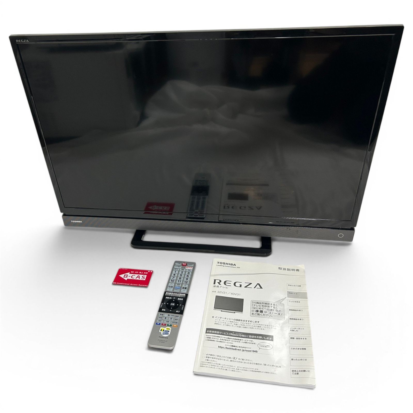 □ トウシバ TOSHIBA レグザ REGZA 液晶テレビ 32V31 32V型 ブラック 裏番組録画 2300-5019