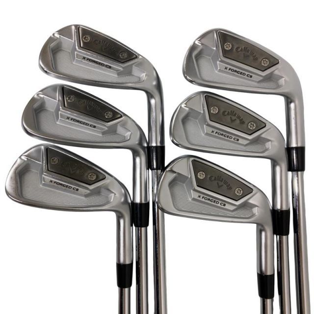 【中古】 キャロウェイ X FORGED CB(2021) 6S アイアンセット IR 純正特注シャフト (フレックスS) メンズ 男性用 右利き 右用 Eランク ゴルフクラブ