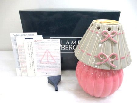 ランプベルジェ LAMPE BERGER アロマランプ リボン Ruban Rose 5732 シャンタルトーマス Chantal Thomass 美品中古■