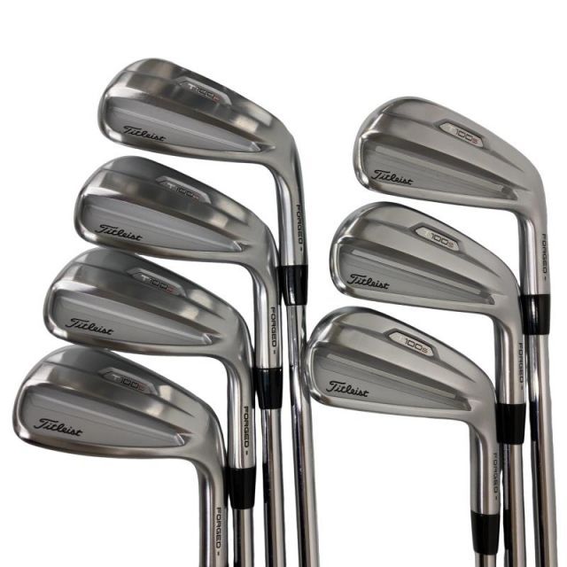 【中古】 タイトリスト Titleist T100S(2021) 8S アイアンセット IR 純正特注シャフト (フレックスX) メンズ 男性用 右利き 右用 Cランク ゴルフクラブ