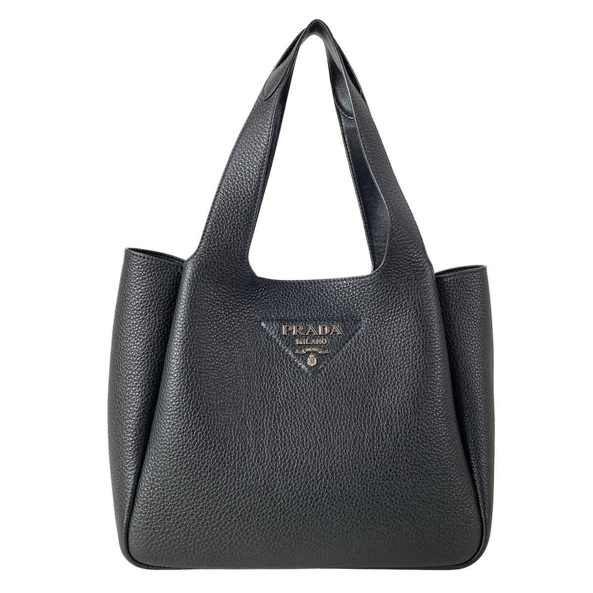 PRADA(プラダ) トートバッグ リエゾン スモール レザー トートバッグ 1BG335 黒 レザー