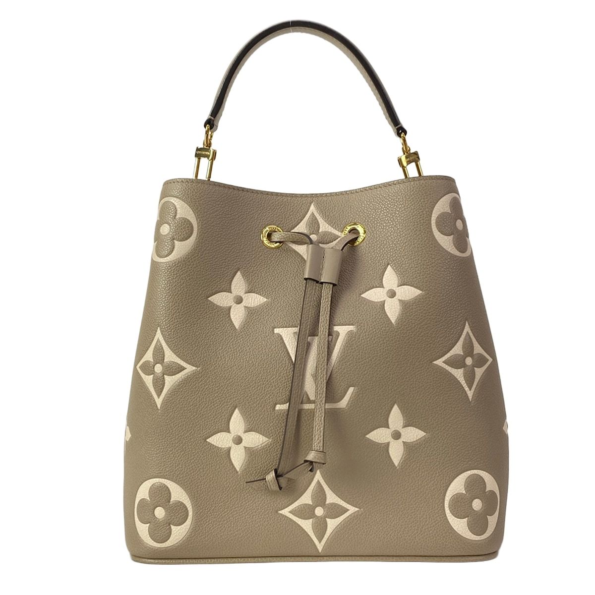 LOUIS VUITTON(ルイヴィトン) ハンドバッグ モノグラム・アンプラント美品 ネオノエMM M45555 トゥルトレール レザー、牛革