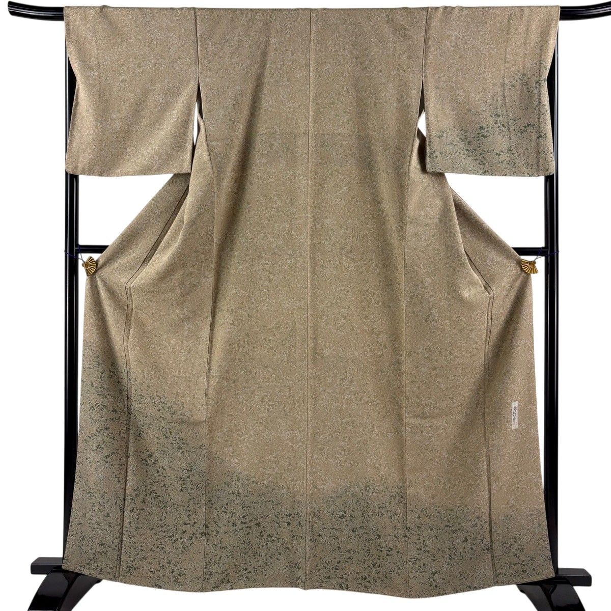 【美品】 付下げ 身丈161cm 裄丈67.5cm L 袷 落款 幾何学模様 薄茶色 正絹 秀品 【中古】 6,160円