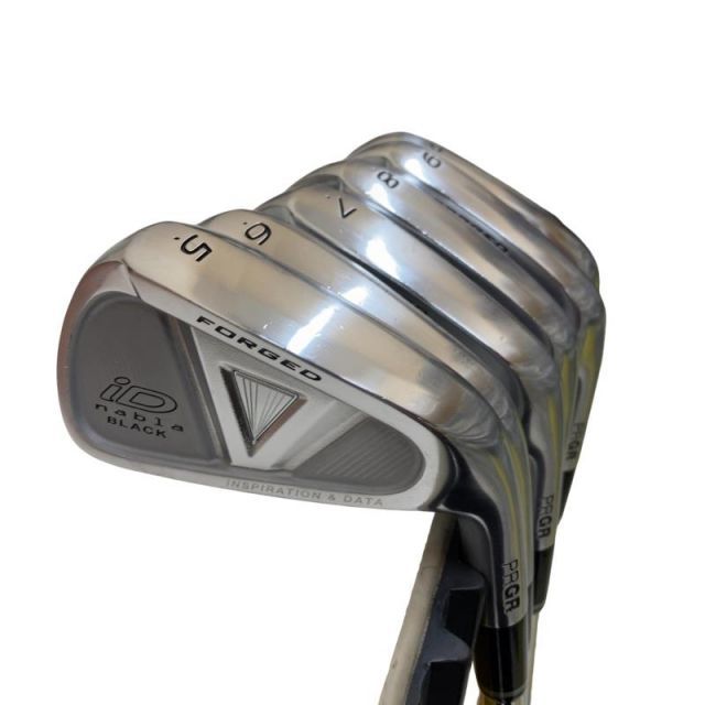 【中古】 プロギア iD nabla BLACK 6S アイアンセット IR NS PRO MODUS3 TOUR120 (フレックスS) メンズ 男性用 右利き 右用 Cランク ゴルフクラブ