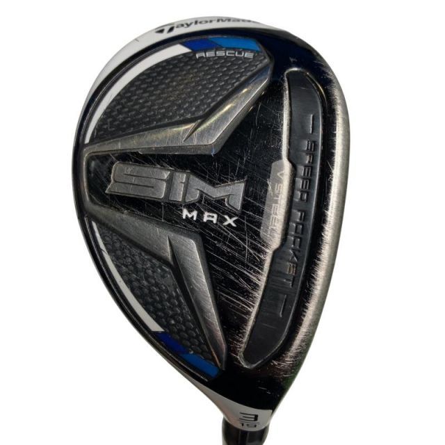 【中古】 テーラーメイド SIM MAX U3 ユーティリティ UT TENSEI BLUE TM60(UT) (フレックスS) メンズ 男性用 右利き 右用 Cランク ゴルフクラブ