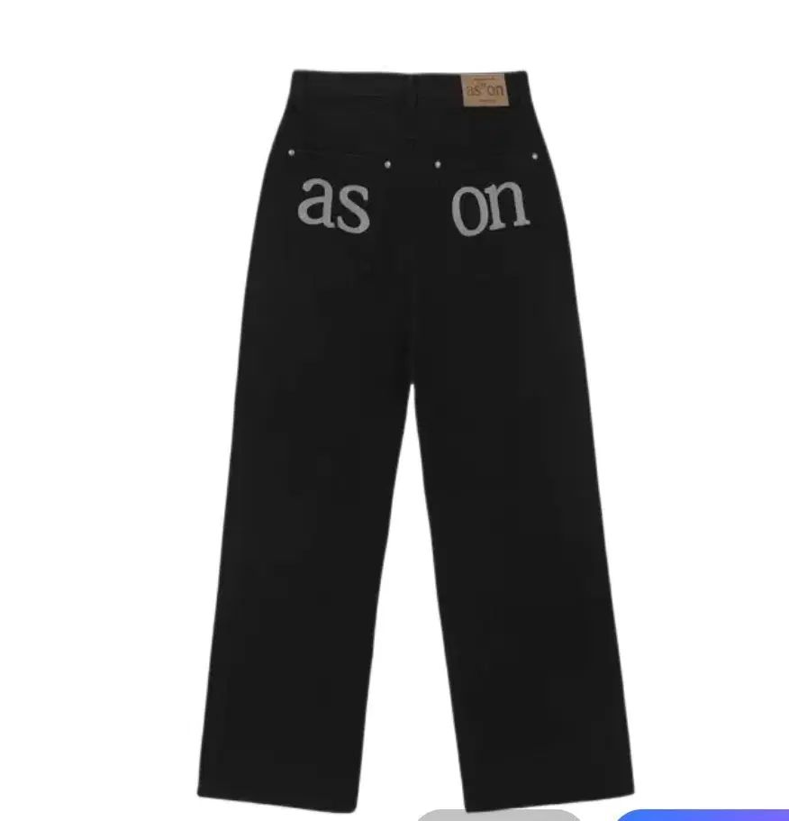 アズオン スモッグ ワイド パンツ ブラック S