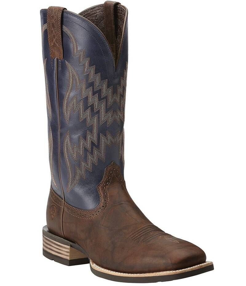 アリアト メンズ シューズ ブーツ・レインブーツ Ariat Mens Tycoon Western Boots Bar Top BrownArizona Sky ブラウン