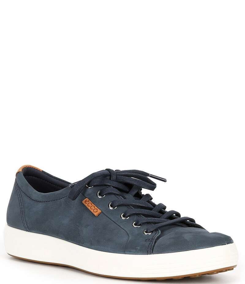 エコー メンズ シューズ ドレスシューズ スニーカー レザー ECCO Mens Soft VII Nubuck Leather Sneakers MarineLion 53,800円
