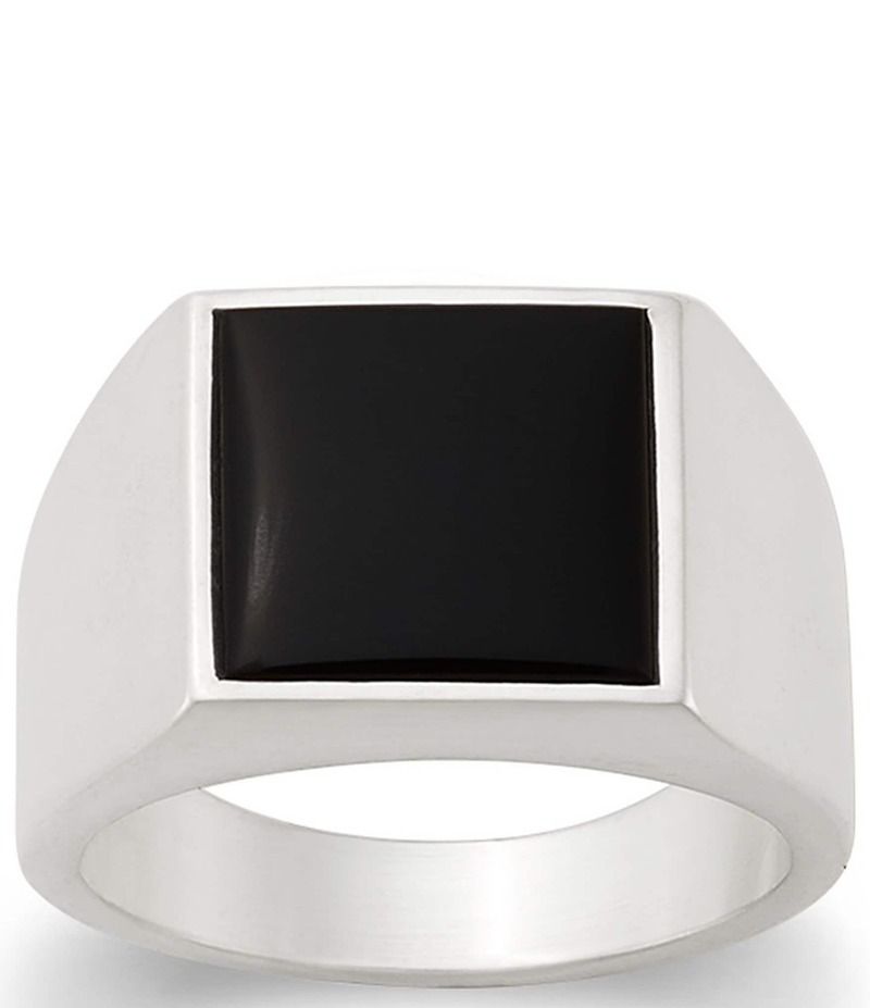 ジェームズ エイヴリー レディース アクセサリー 指輪 James Avery Classic Gemstone Signet Ring Sterling Black Onyx ブラック