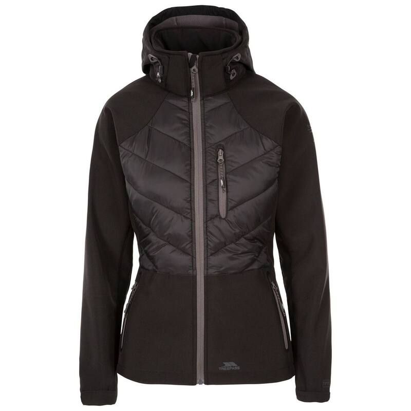 トレスパス レディース アウター ジャケット・ブルゾン Trespass WomensLadies Elvira Soft Shell Jacket Black ブラック