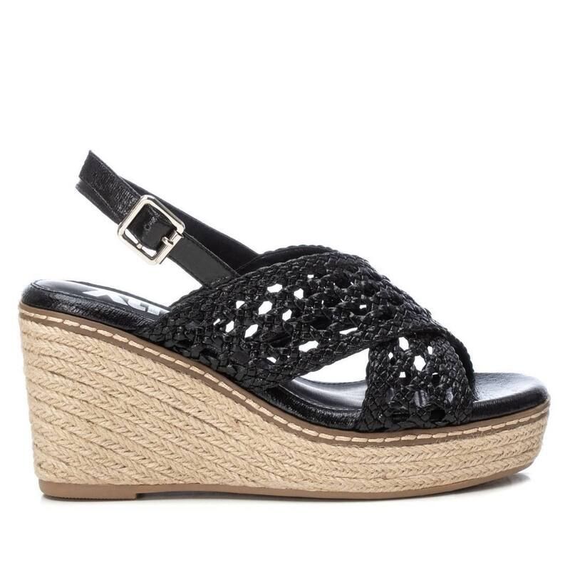 キシタイ レディース シューズ サンダル ヒール XTI Womens Medium Heel Sandals 142746 Black ブラック