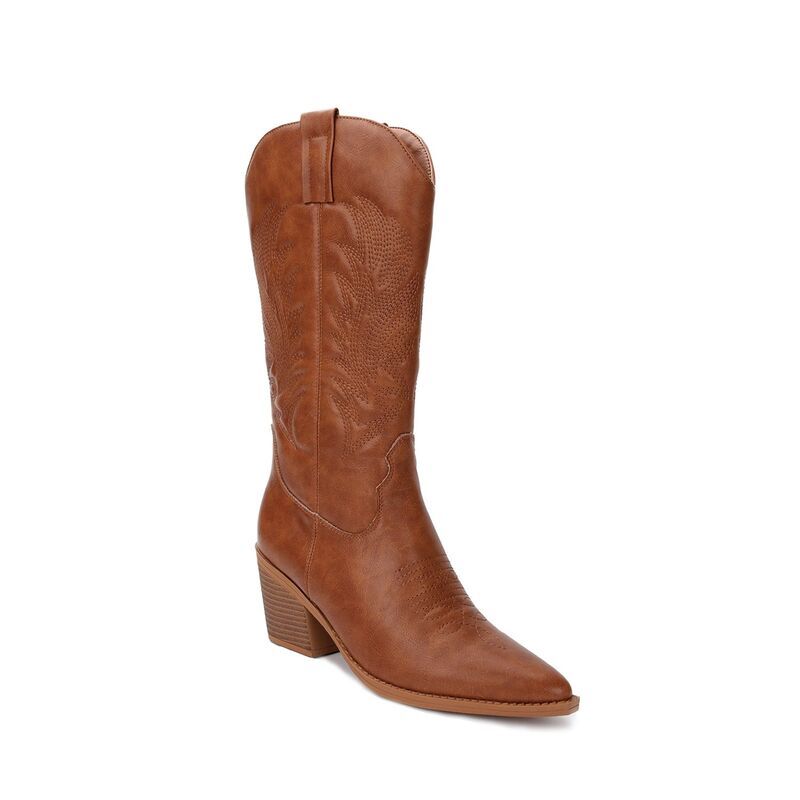 ヨキ レディース シューズ ブーツ・レインブーツ トール Yoki Gayle83 Womens Traditional Tall Western Panel Boots Brown ブラウン