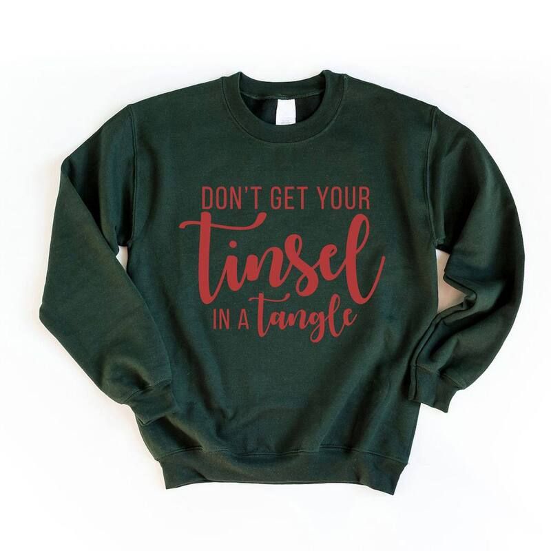 Simply Sage Market レディース トップス Tシャツ スウェット Simply Sage Market Dont Get Your Tinsel In A Tangle Sweatsh