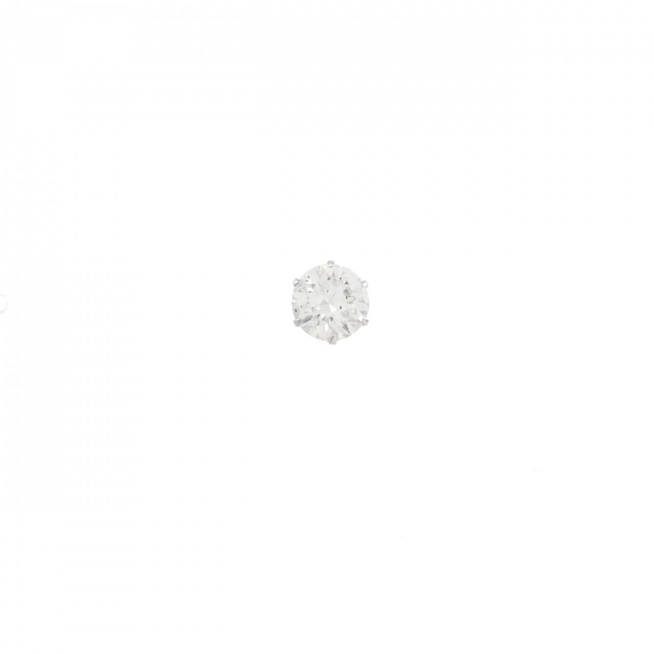 PT900 ソリティア ダイヤモンド ピアス 0.450CT 片耳