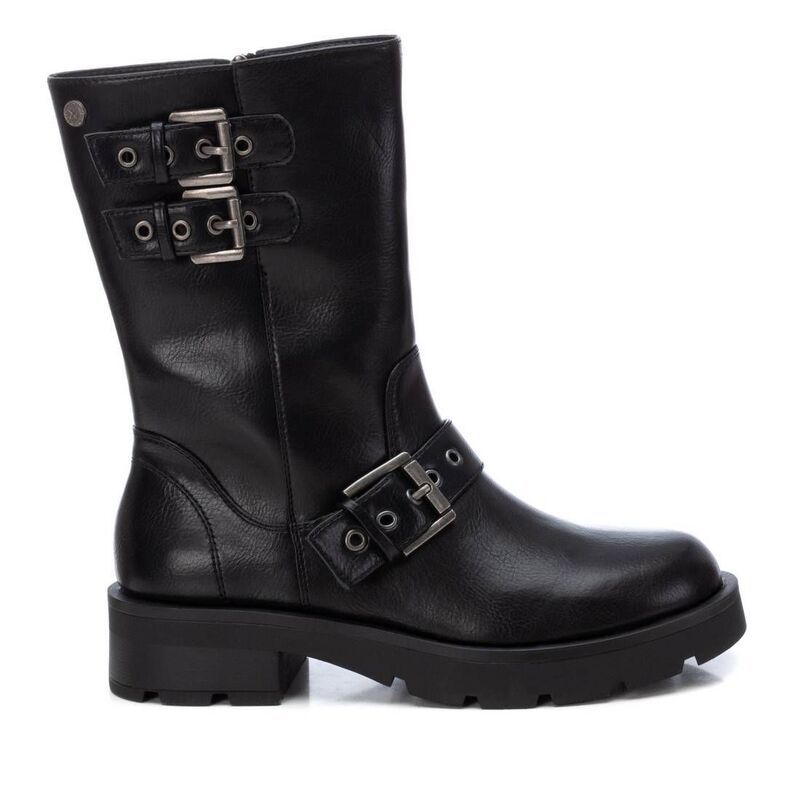 キシタイ レディース シューズ ブーツ・レインブーツ Womens Biker Booties By XTI 143441 Black ブラック
