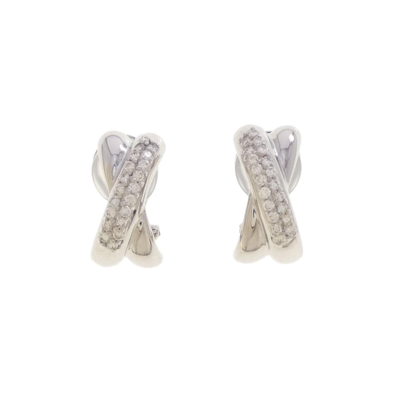K18WG ダイヤモンド ピアス/イヤリング 0.41CT