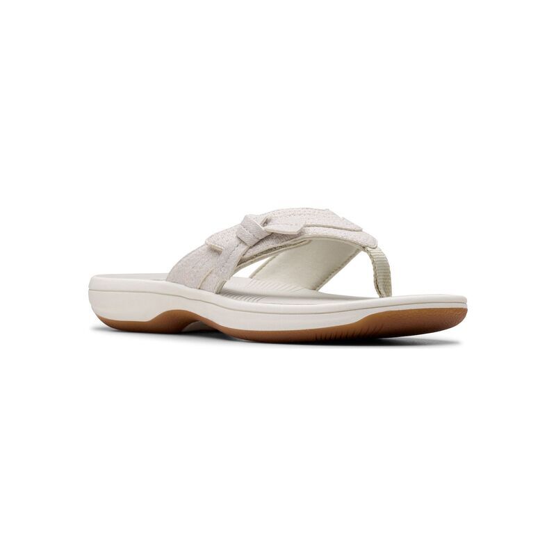クラークス レディース シューズ サンダル Clarks Cloudsteppers Breeze Dalia Womens Flip Flop Sandals Off White Interest