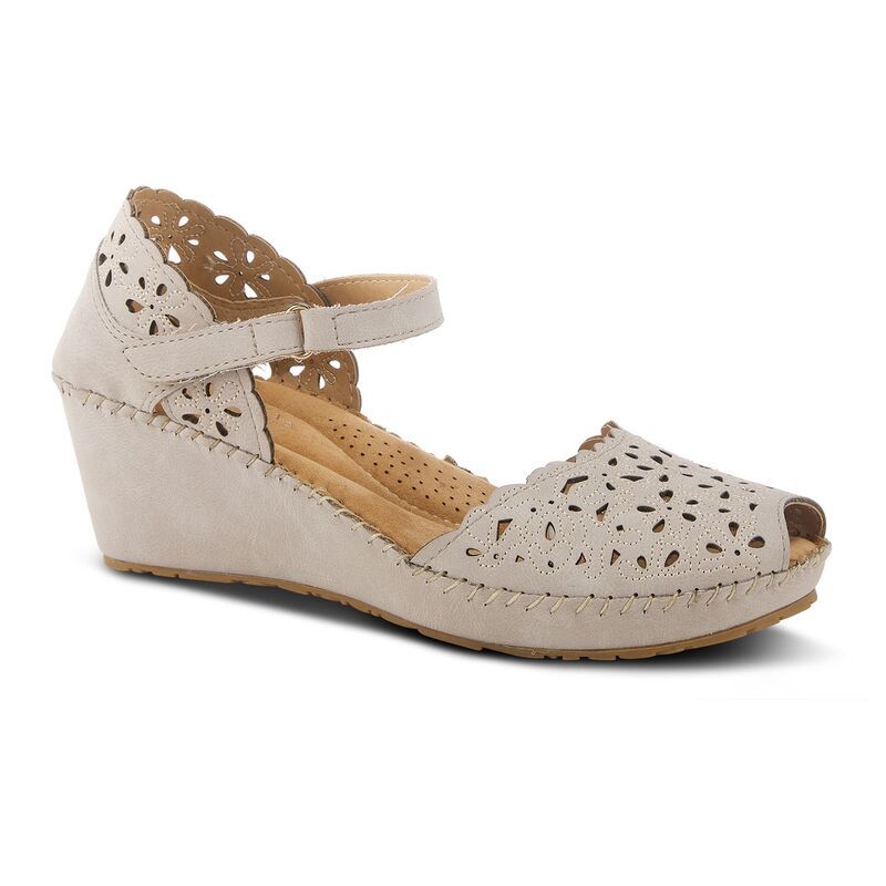 パトリシア レディース シューズ サンダル Patrizia Gennina Womens Wedge Sandals Light Grey グレー