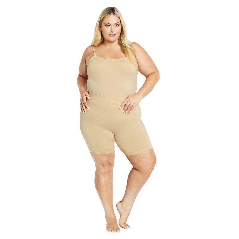アベニュー レディース ボトムス ハーフパンツ・ショーツ プラスサイズ Avenue Womens Plusize Anti Chaffing Short Neutral