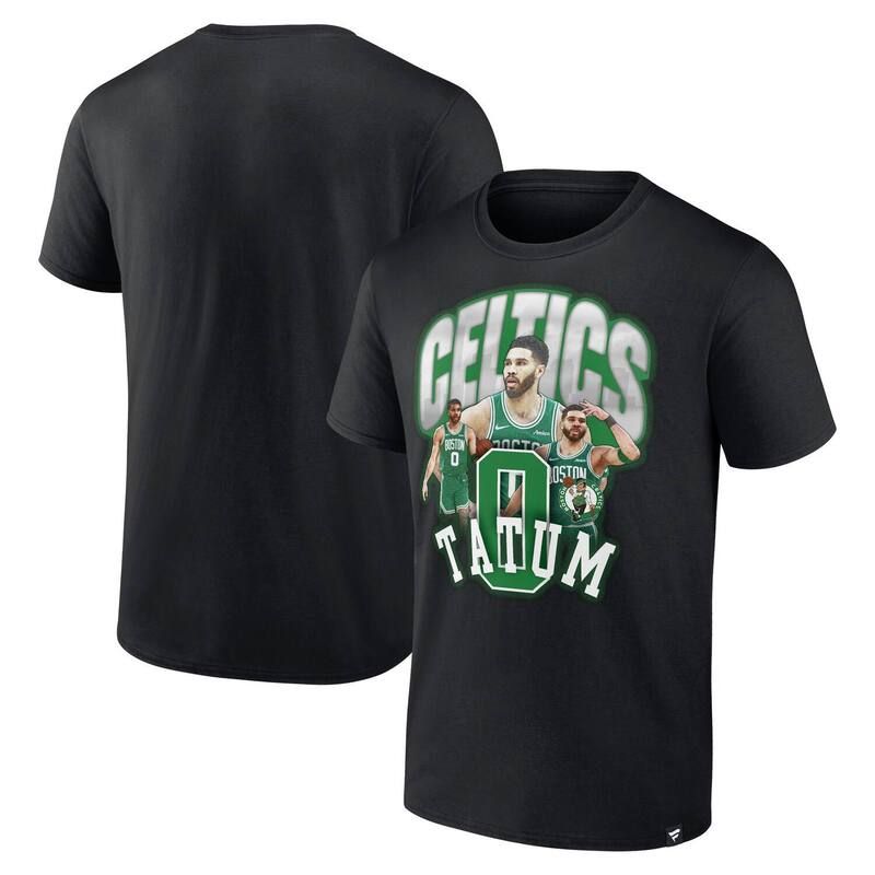ファナティクス メンズ トップス Tシャツ Mens Fanatics Jayson Tatum Black Boston Celtics Notorious 40 TShirt Cel Black