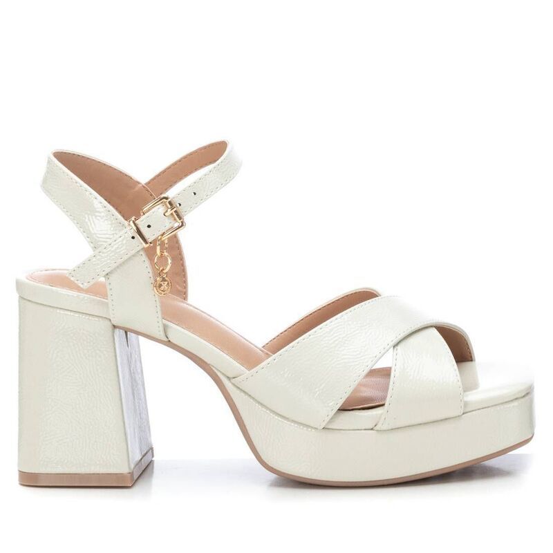 キシタイ レディース シューズ サンダル プラットフォーム ヒール Womens Heeled Platform Sandals By XTI 142356 Ice