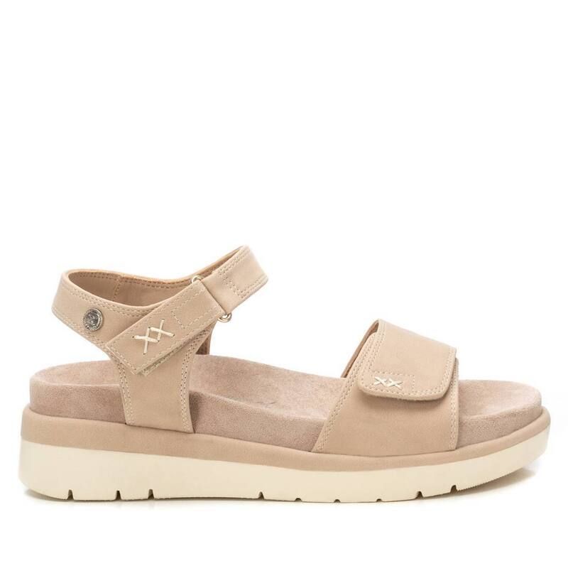 キシタイ レディース シューズ サンダル スエード Womensuede Flat Sandals By XTI 143696 Beige ベージュ