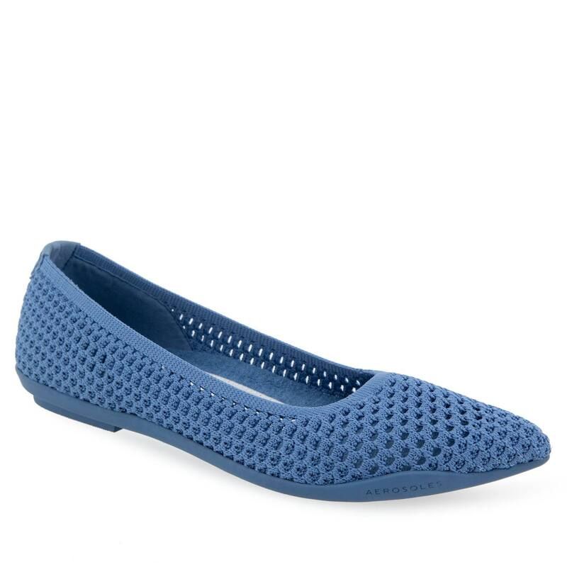 エアロソールズ レディース シューズ サンダル ニット Aerosoles Danielle Womens Knit Ballet Flats Blue Jean ブルーサンダル