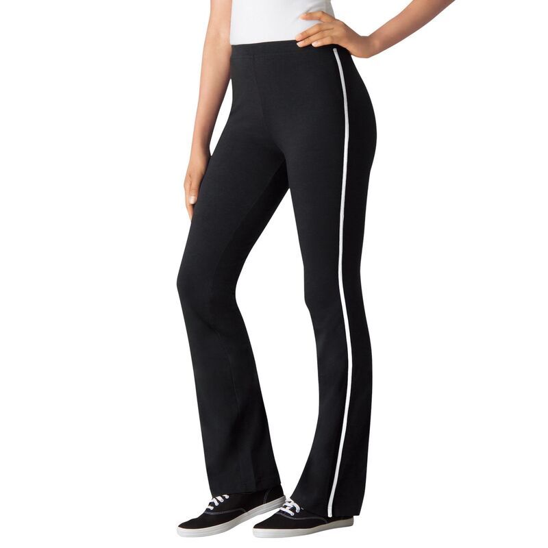 ウーマン ウィズイン レディース ボトムス カジュアルパンツ ブーツカット プラスサイズ プチ コットン ブーツ Woman Within Womens Plusize Petite Stretch