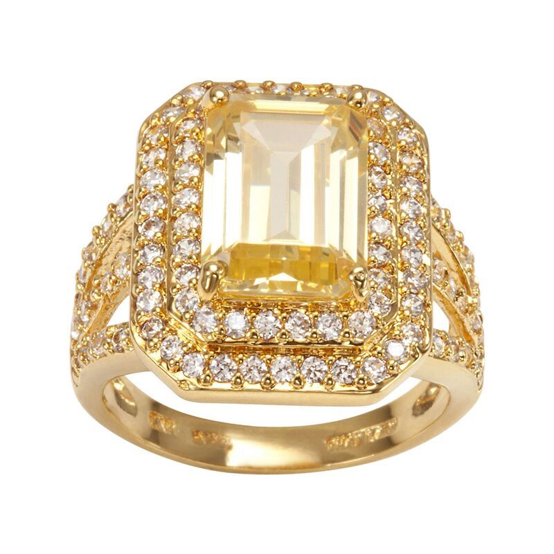 アンブランデッド レディース アクセサリー リング ティアード Unbranded Sophie Miller 14k Gold Over Silver Yellow White Cubic Zirc